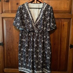 SHEIN Wrap style bohemian dress size 1X